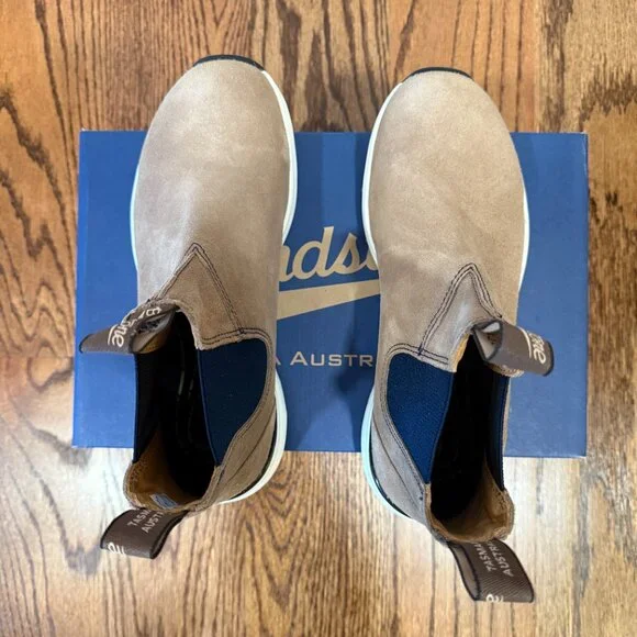 Blundstone 2146 Sneaker Chelsea Ankle Boots AU 6, US W 9 / M 7 Suede Sand Beige - Picture 9 of 15